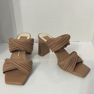 Dolce Vita Women's Pilton Size 7 Crossover Strap Sandals Cafe Stella